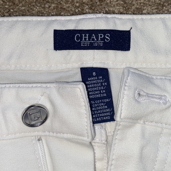 Chaps Ralph Lauren women’s stretch white pants - Picture 4 of 7